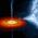 Black hole accreting from blue companion star